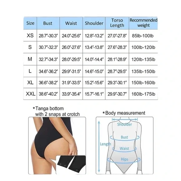 Mangopop Collection Women's Black Bodysuit Top Shirt Long Sleeve Size XL - Picture 3 of 8